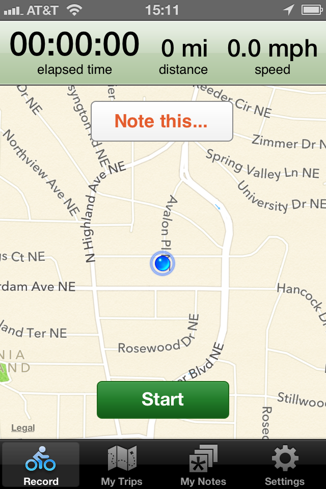 Cycle Atlanta screen 1