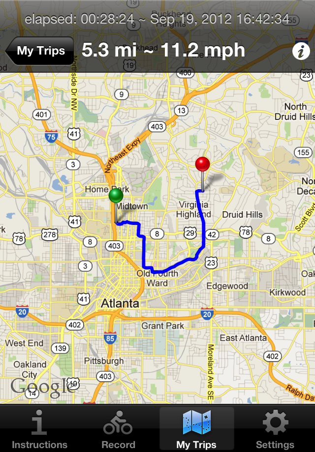 Cycle Atlanta screen 3