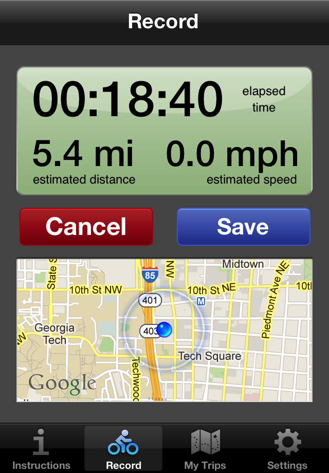Cycle Atlanta screen 2